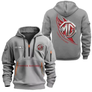Hoodie Half Zipper Exclusive Logo Gift For Compact Roadster Enthusiasts CAR170 - Gray