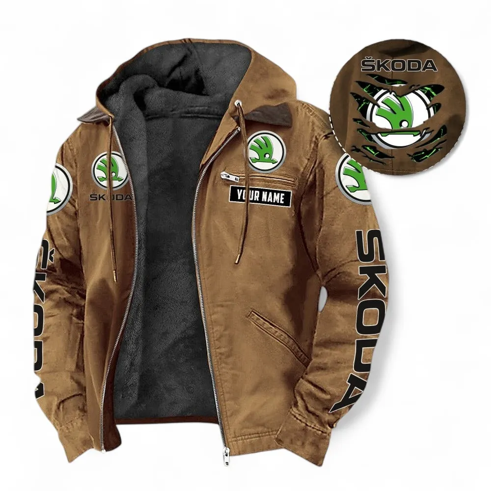 Mid-Size Sedan Hooded And Flannel Hoodie, Adventure & Urban Fit Hoodie For Car Lovers CAR391 - Camel
