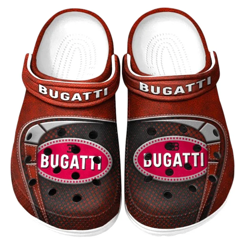 Million-Dollar Car Lover’s All Over Print Clog, Slip-On Shoes for Daily Comfort and Garage Style CAR177 - Red