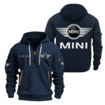 Hoodie Half Zipper Exclusive Logo Gift For Urban Explorer Car Enthusiasts CAR200 - Navy