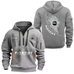 Hoodie Half Zipper Exclusive Logo Gift For Car Zippy Compact Enthusiasts CAR170 - Gray