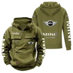 Collector’s Auto Tactical Quarter Zip Hoodie, Exclusive Logo Hoodie For Car Enthusiasts CAR960 - Army Green