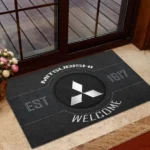 Sport Utility Vehicle Doormat, All Over Print Doormat For Car Owners CAR169 - Black