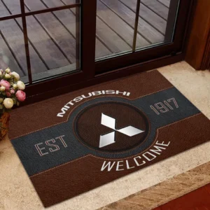 Performance Auto Doormat, Durable Auto-Inspired Rug for Garage or Home Entry CAR169 - Brown