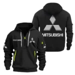 Hoodie Half Zipper Exclusive Logo Gift For Sport Utility Vehicle Enthusiasts CAR200 - Black