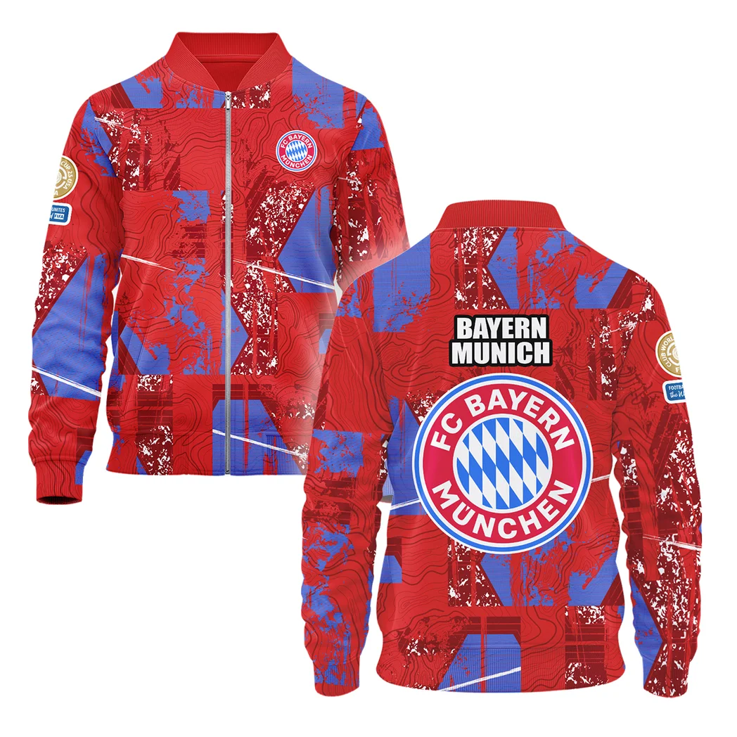 München Club Club Bomber Jacket, Bomber Jacket Stadium Style HVN1083BM