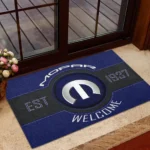 Muscle Car Parts Doormat, All Over Print Doormat For Car Fans CAR169 - Blue