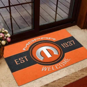 Street Racing Style Doormat, All Over Print Doormat For Car Fans CAR169 - Orange