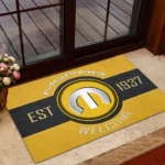 American Auto Upgrades Doormat, Automotive Logo Style Floor Mat CAR169 - Yellow
