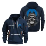 Hoodie Half Zipper Exclusive Logo Gift For Classic Auto Enthusiasts Enthusiasts CAR166 - Navy