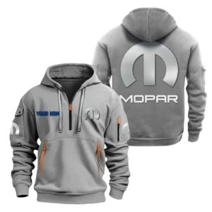 Performance Vehicle Heritage Hoodie Half Zipper, All Over Print Hoodie Gift For Performance Vehicle Heritage Enthusiasts CAR200 - Gray