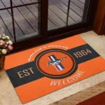 Muscle Car Doormat, All Over Print Doormat For Car Owners CAR169 - Orange