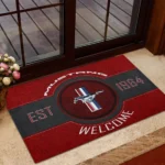 Speed Machine Doormat, All Over Print Doormat For Car Owners CAR169 - Red