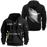 Performance Car Hoodie Half Zipper, All Over Print Hoodie Gift For Performance Car Enthusiasts CAR170 - Black
