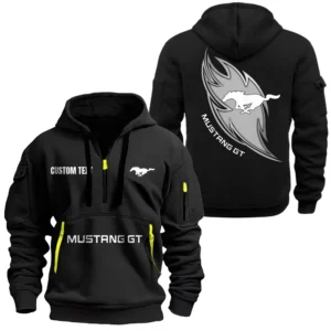 Performance Car Hoodie Half Zipper, All Over Print Hoodie Gift For Performance Car Enthusiasts CAR170 - Black