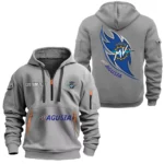 Hoodie Half Zipper Exclusive Logo Gift For Track-Ready Motorcycle Enthusiasts CAR170 - Gray