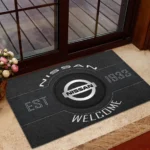 Electric Vehicle Doormat, All Over Print Doormat For Car Lovers CAR169 - Black