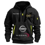 Hoodie Half Zipper Exclusive Logo Gift For Street Racer Enthusiasts CAR113 - Black