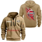 Hoodie Half Zipper Exclusive Logo Gift For Crossover SUV Enthusiasts CAR170 - Khaki