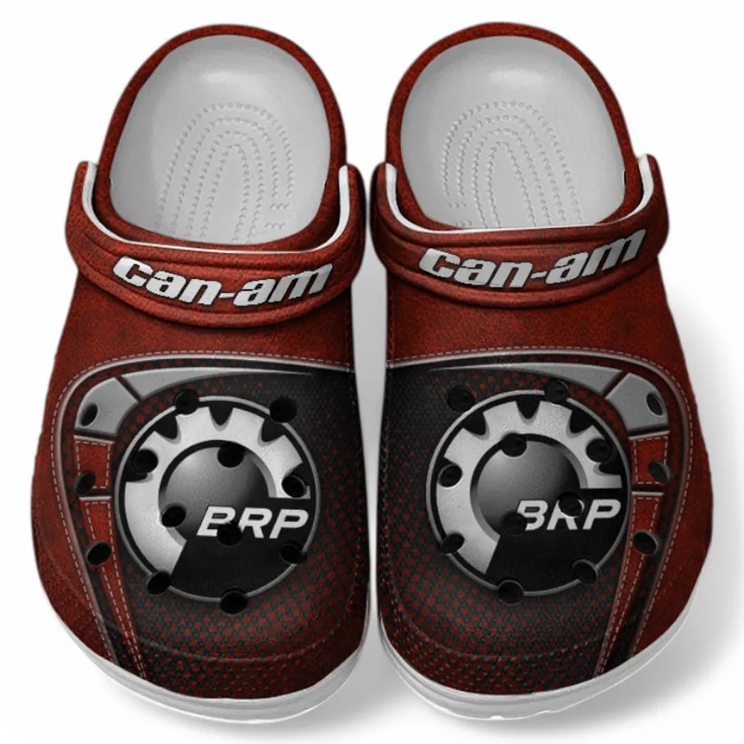 Off-Road Adventure Bike Culture Clog, Stylish All Over Print Lightweight Shoes for Auto Fans and Streetwear Style CAR183 - Red
