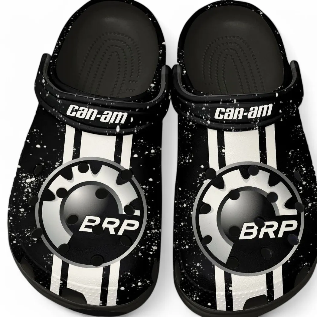 Off-Road Adventure Bike Culture Clog, Stylish All Over Print Lightweight Shoes for Auto Fans and Streetwear Style CAR620 - Black