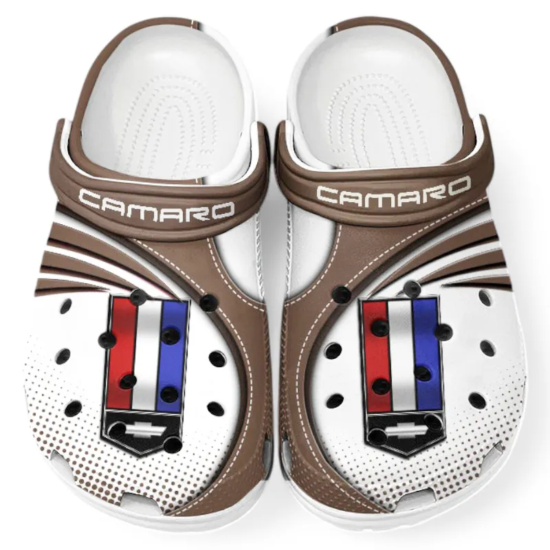Off-Road SUV Lover’s All Over Print Clog, Slip-On Shoes for Daily Comfort and Garage Style CAR181 - Brown