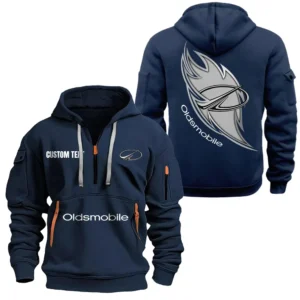 Hoodie Half Zipper Exclusive Logo Gift For Vehicle Prestige Enthusiasts CAR170 - Navy