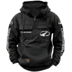 Street Cruiser Tactical Quarter Zip Hoodie, Exclusive Logo Hoodie For Car Enthusiasts CAR164 - Black