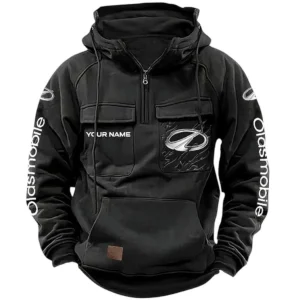 Street Cruiser Tactical Quarter Zip Hoodie, Exclusive Logo Hoodie For Car Enthusiasts CAR164 - Black