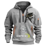 Hoodie Half Zipper Exclusive Logo Gift For Mid-Size Auto Enthusiasts CAR113 - Gray