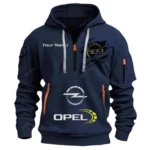 Hoodie Half Zipper Exclusive Logo Gift For Urban Car Enthusiasts CAR113 - Navy