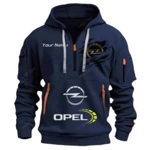 Hoodie Half Zipper Exclusive Logo Gift For Urban Car Enthusiasts CAR113 - Navy