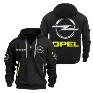 Passenger Vehicle Hoodie Half Zipper, Exclusive Logo Hoodie For Passenger Vehicle Enthusiasts CAR200 - Black