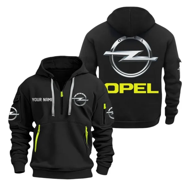 Passenger Vehicle Hoodie Half Zipper, Exclusive Logo Hoodie For Passenger Vehicle Enthusiasts CAR200 - Black
