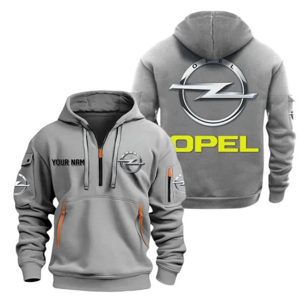 Daily Driver Hoodie Half Zipper, All Over Print Hoodie Gift For Daily Driver Enthusiasts CAR200 - Gray