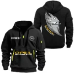 Hoodie Half Zipper Exclusive Logo Gift For German Compact Car Enthusiasts CAR170 - Black