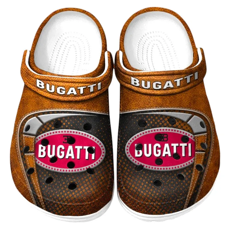 Orange Custom Exotic Automobile All Over Print Clog, Car Culture Inspired Footwear Gift for Men and Women CAR177