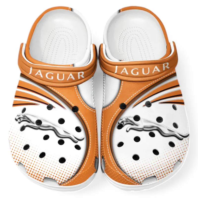 Orange Custom Luxury Sedan All Over Print Clog, Car Culture Inspired Footwear Gift for Men and Women CAR181
