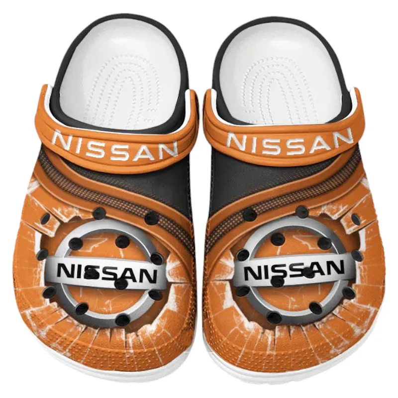Orange Custom Tillage Equipment All Over Print Clog, Car Culture Inspired Footwear Gift for Men and Women CAR188