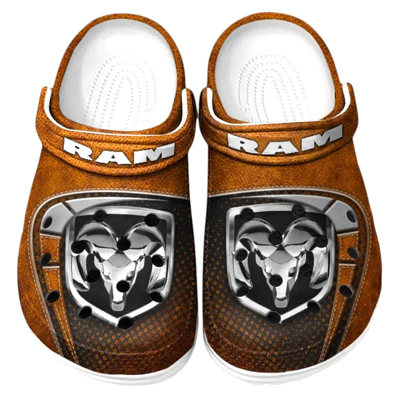 Orange Custom Tough Truck Brand All Over Print Clog, Car Culture Inspired Footwear Gift for Men and Women CAR177