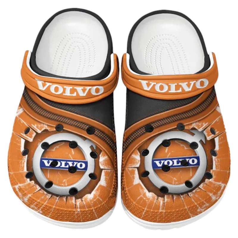 Orange Edition Crossover Vehicle Inspired All Over Print Clog, Perfect Gift Footwear for Automotive Enthusiasts CAR188