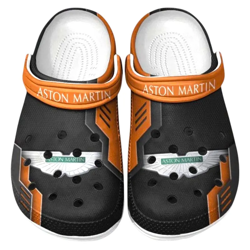 Orange Edition Luxury Supercar Inspired All Over Print Clog, Perfect Gift Footwear for Automotive Enthusiasts CAR185