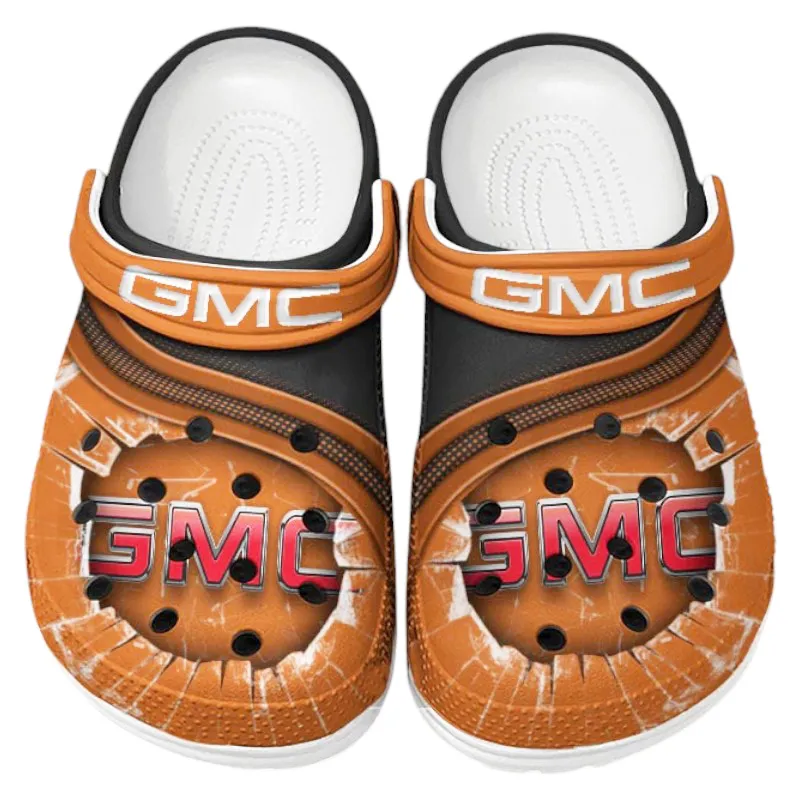 Orange Edition Pickup Truck Inspired All Over Print Clog, Perfect Gift Footwear for Automotive Enthusiasts CAR188