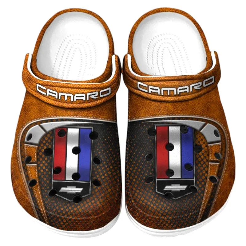 Orange Edition Practical Hatchback Inspired All Over Print Clog, Perfect Gift Footwear for Automotive Enthusiasts CAR177