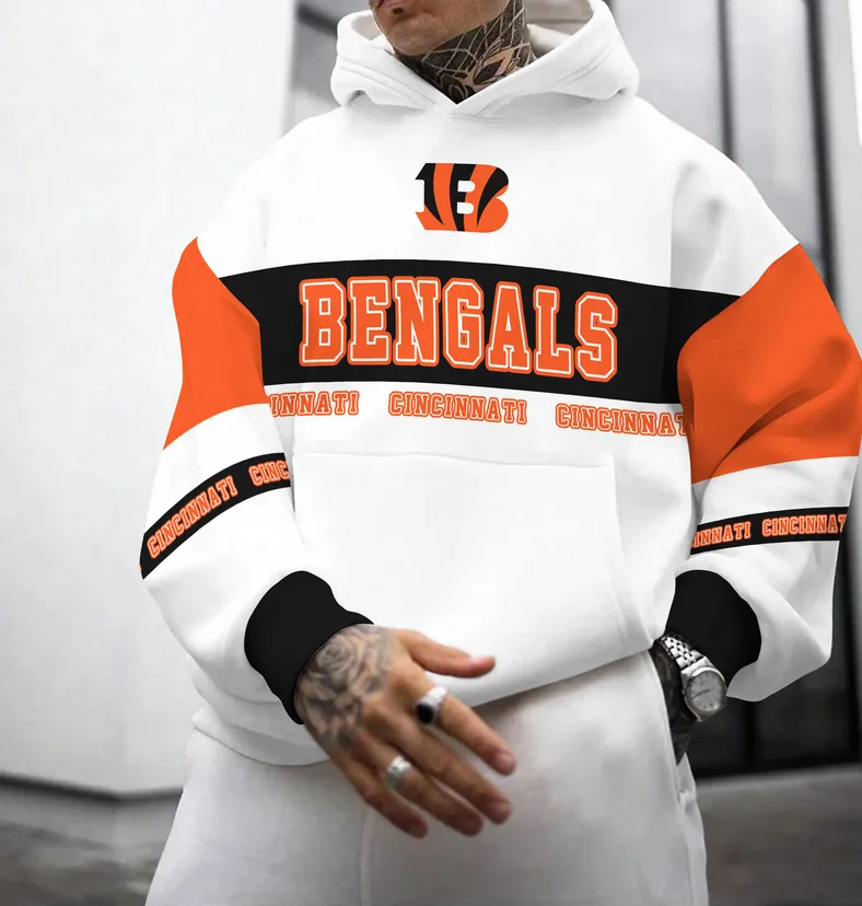 Orange Pride Hoodie, Casual Sport Fullover Hoodie NFL530 - Image 2