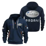 Exclusive Logo Hoodie Half Zipper For High-Performance Vehicle Enthusiasts, Gift For High-Performance Vehicle Fans CAR200 - Navy
