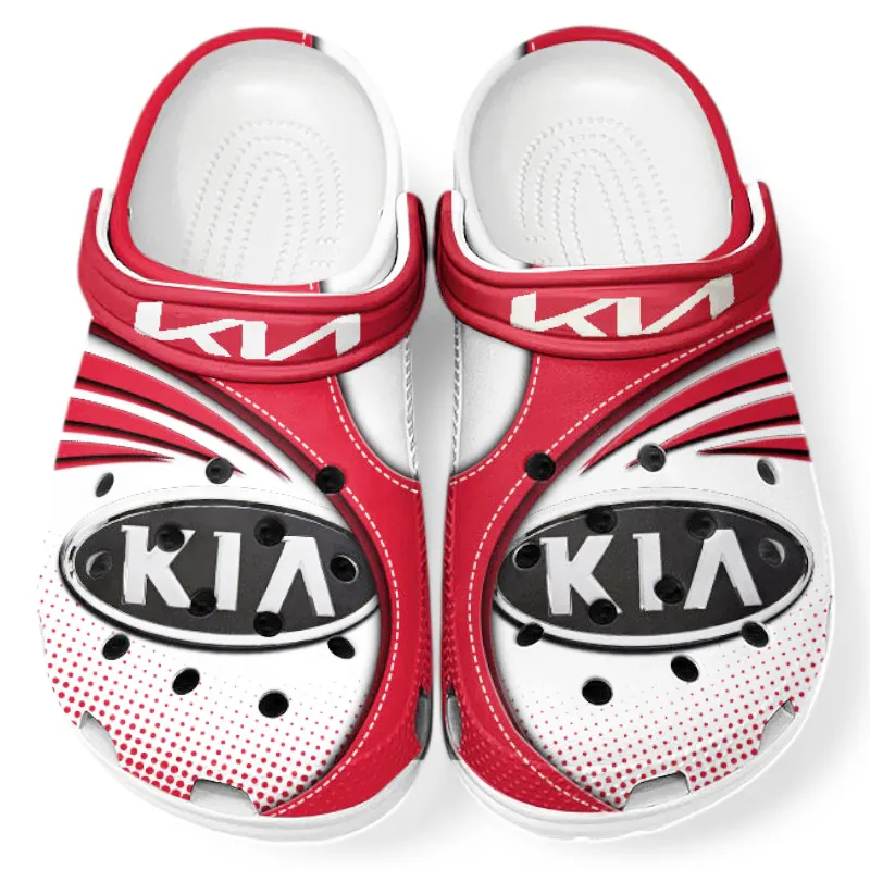 Passenger Ride Culture Clog, Stylish All Over Print Lightweight Shoes for Auto Fans and Streetwear Style CAR181 - Red