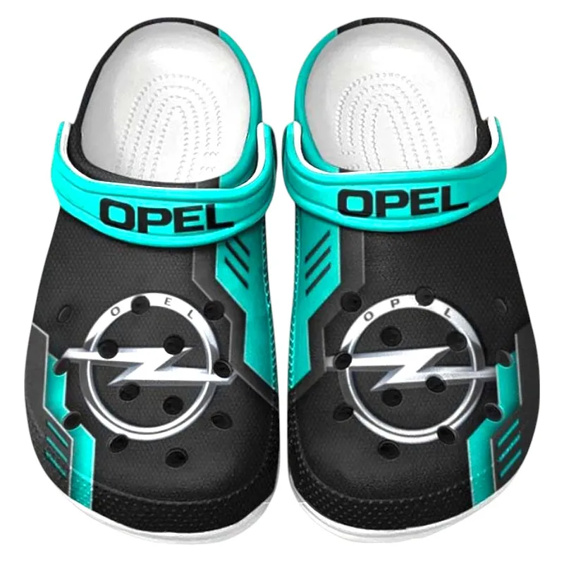 Passenger Vehicle Culture Clog, Stylish All Over Print Lightweight Shoes for Auto Fans and Streetwear Style CAR185 - Cyan