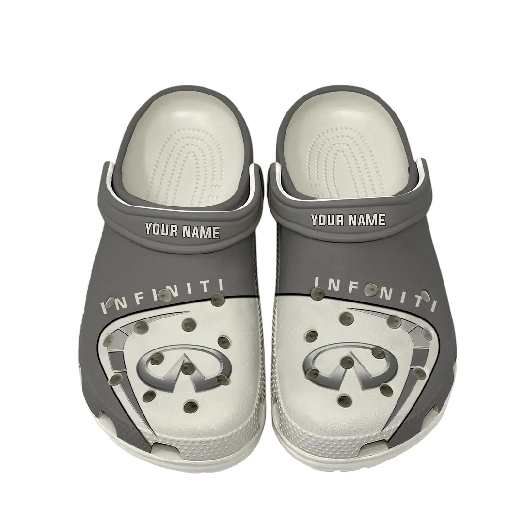 Performance Coupe Culture Clog, Stylish All Over Print Lightweight Shoes for Auto Fans and Streetwear Style CAR168 - White