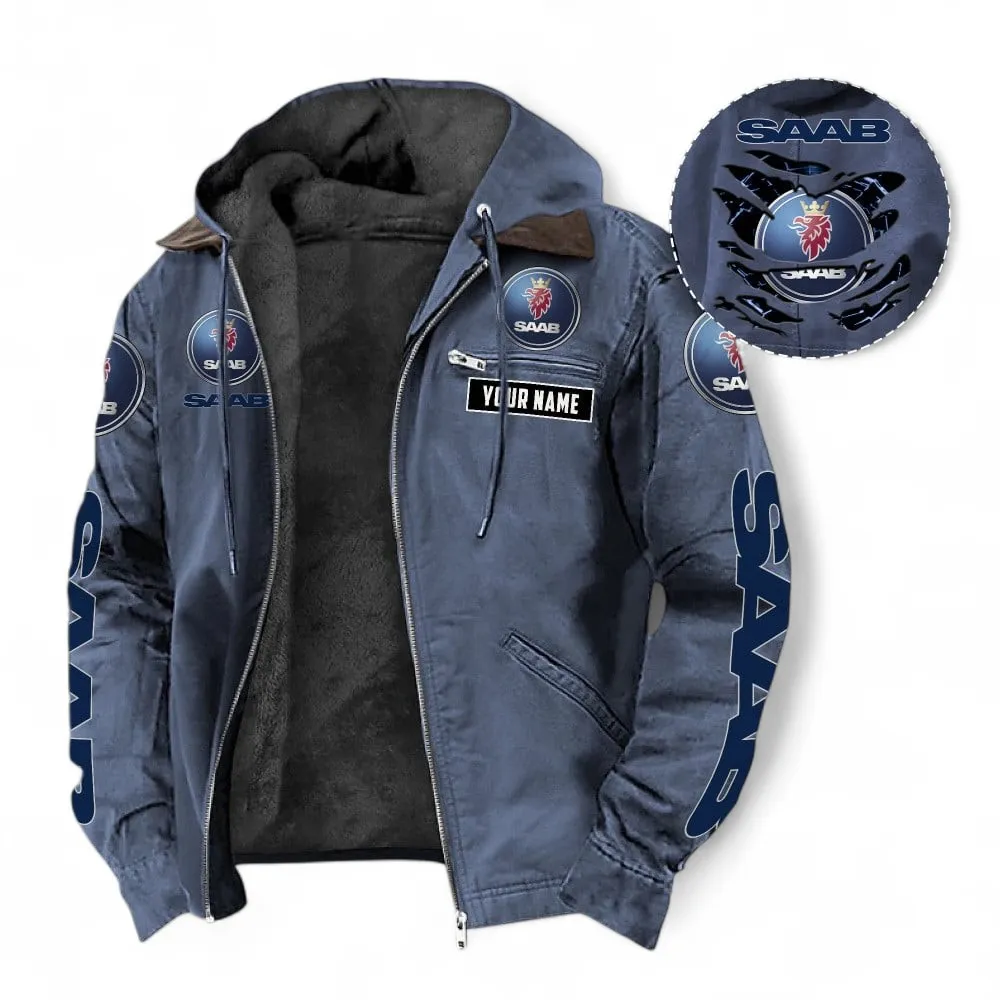Performance Sedan Hooded And Flannel Hoodie, Classic Comfortable Hoodie For Car Lovers CAR391 - Navy Blue
